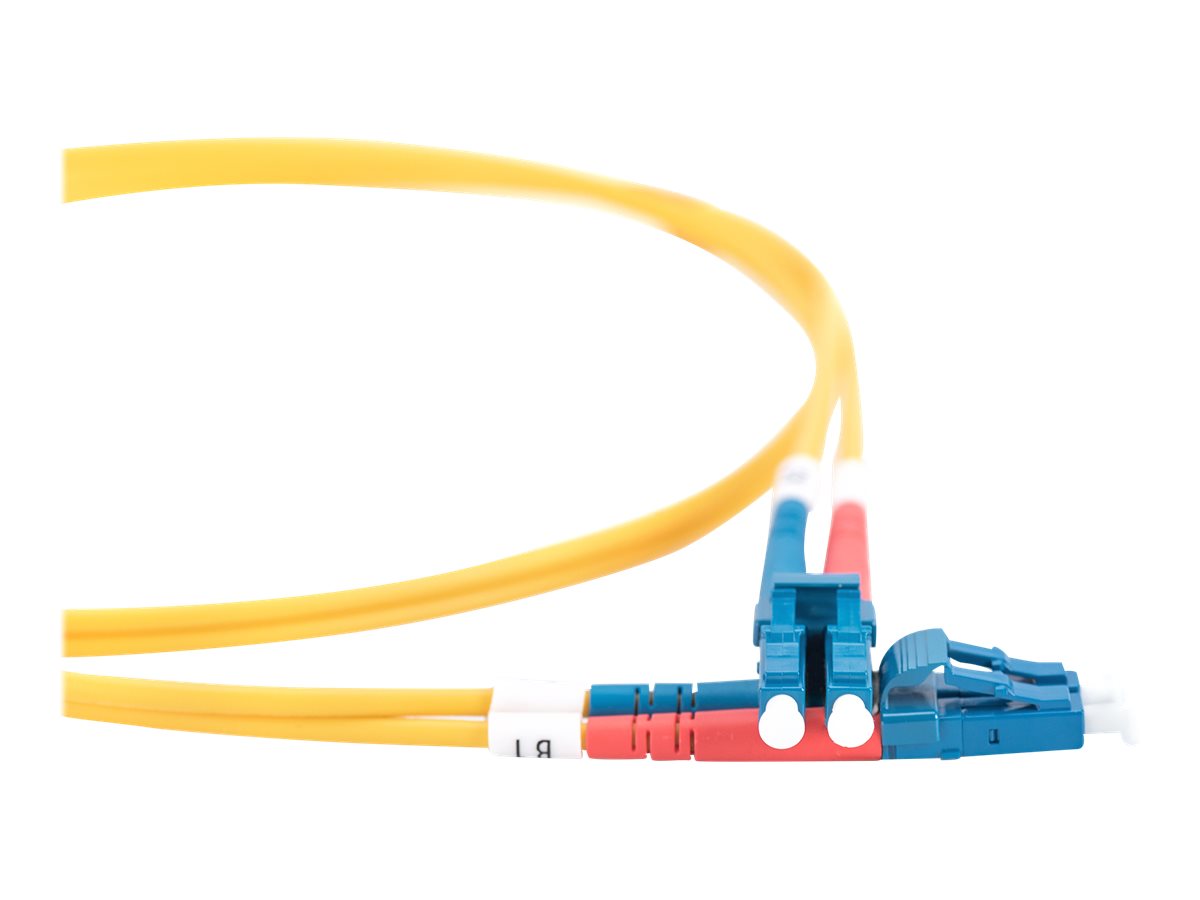 DIGITUS LWL Patchkabel LC/LC 09/125um Singelmode Duplex Halogenfrei gelb 2m - Verpackung