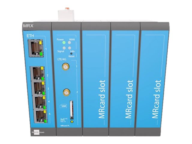 INSYS icom MRX5 1.2 modularer LTE-Router internationale Frequenzen VPN-Option