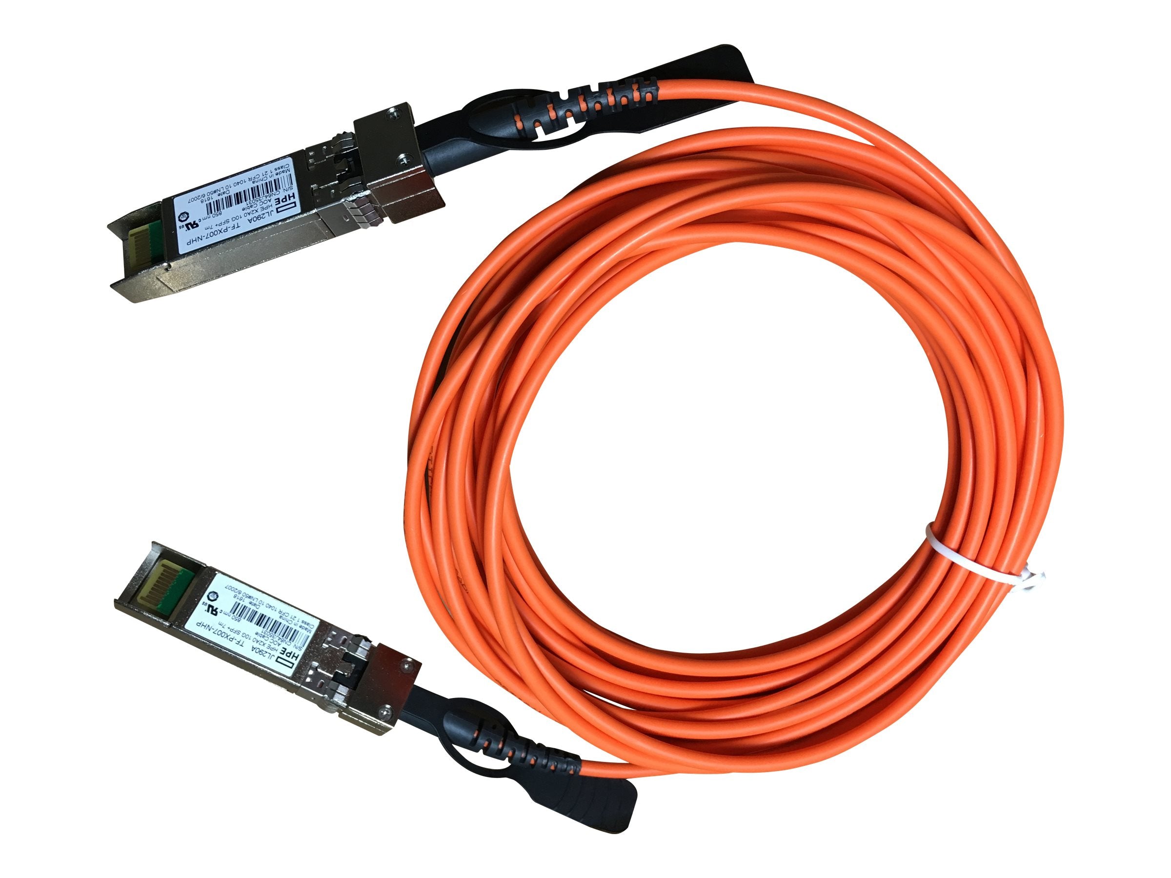 HPE X2A0 10G SFP+ 7m AOC Cable Vorderansicht