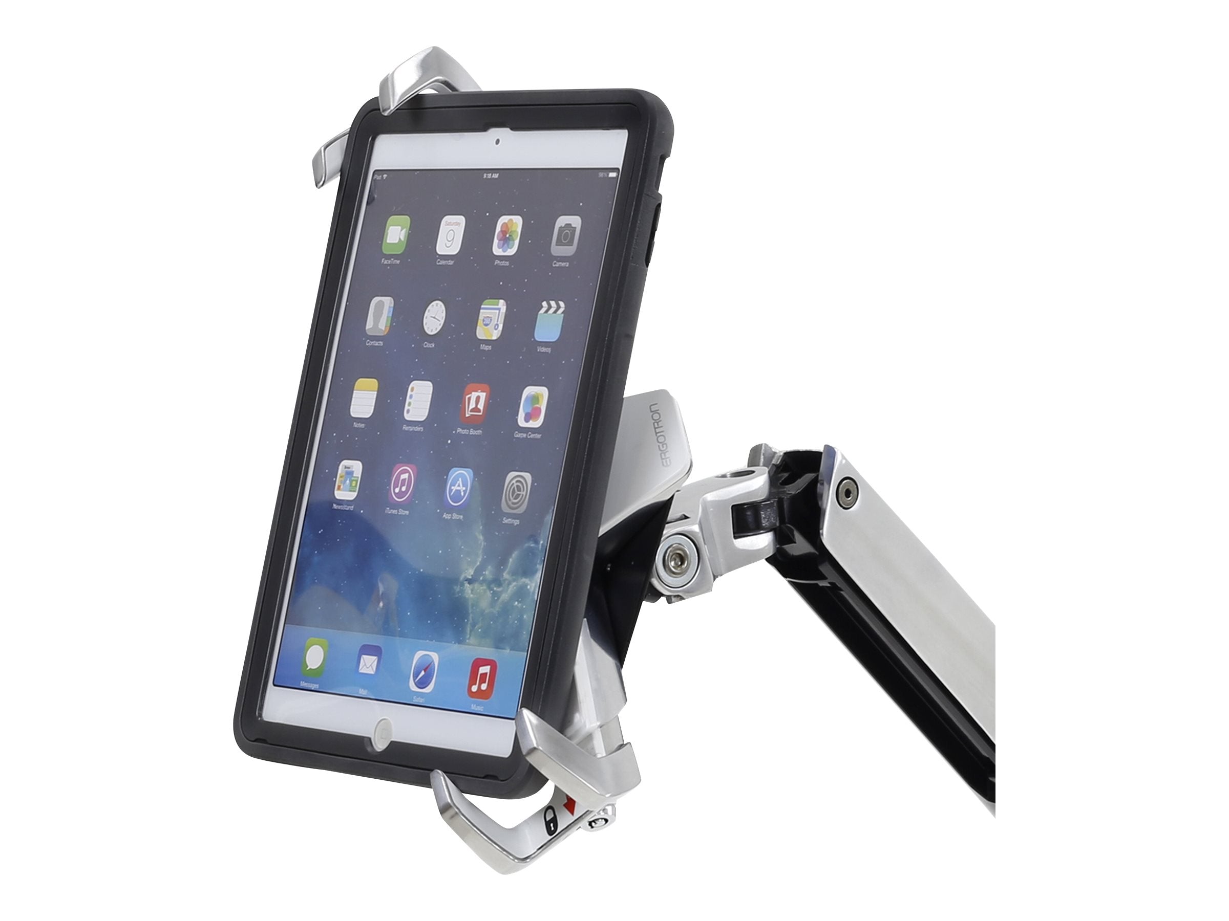 Vorderansicht der ERGOTRON verriegelbaren Tablet-Befestigung