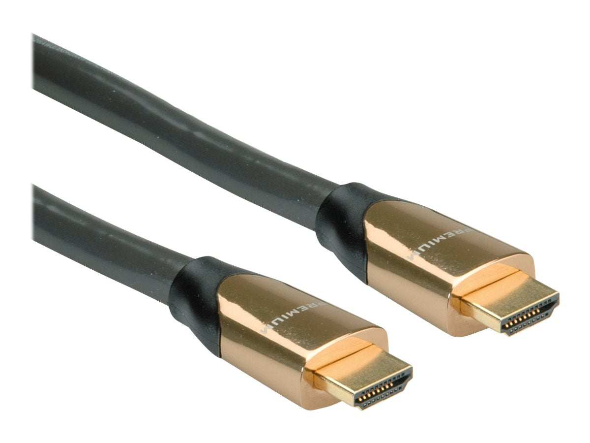 ROLINE 4K PREMIUM HDMI Ultra HD Kabel mit Ethernet ST/ST schwarz 9m - Verpackung