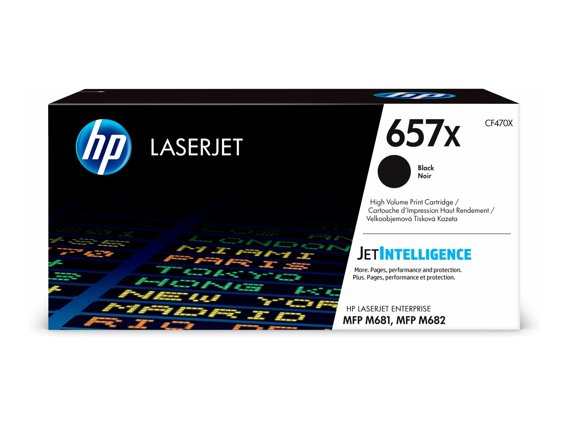 HP 657X LaserJet Original Toner Schwarz Hohe Kapazität - Seitenansicht