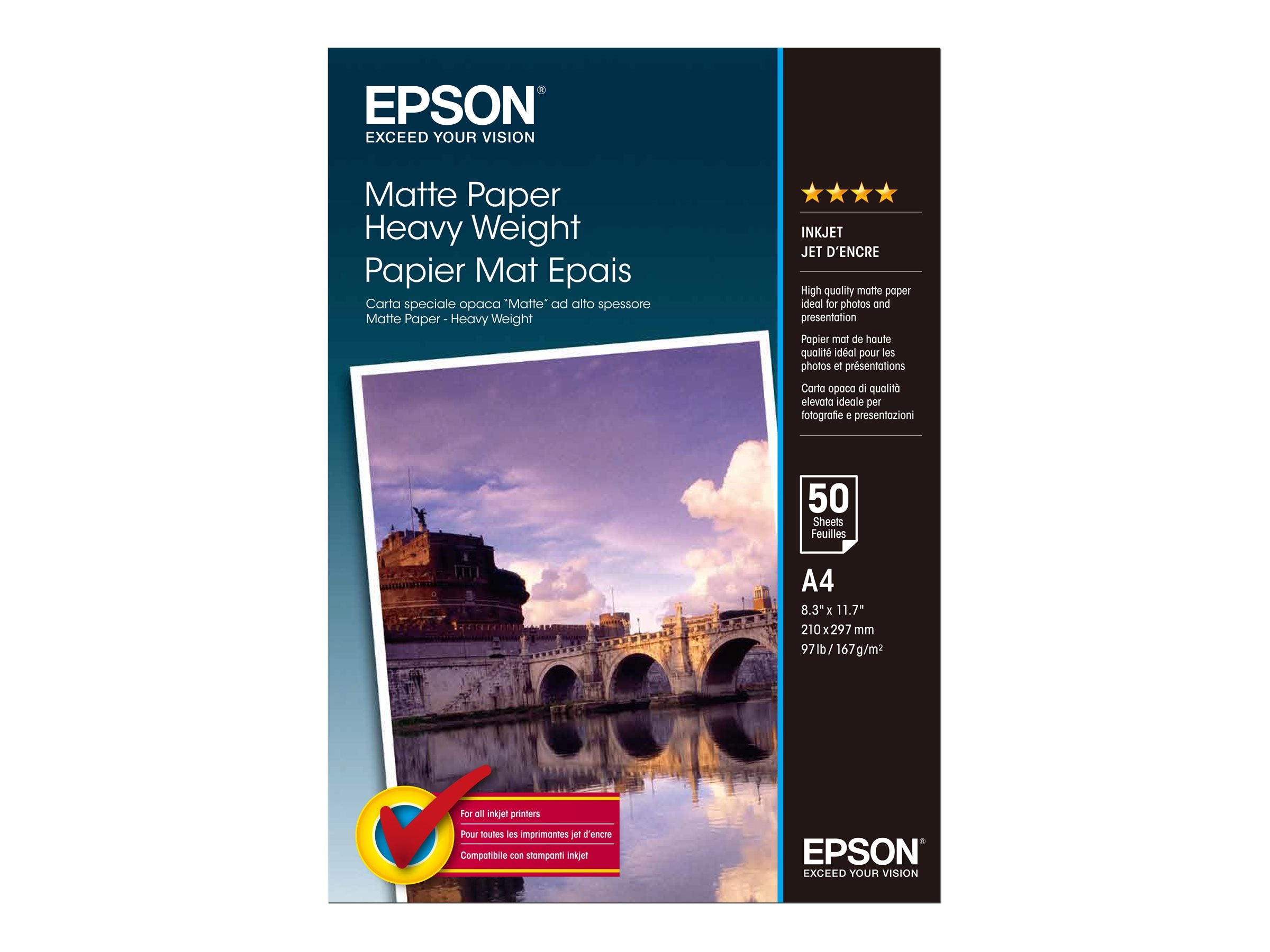 EPSON S041256 matte heavyweight Papier Vorderansicht