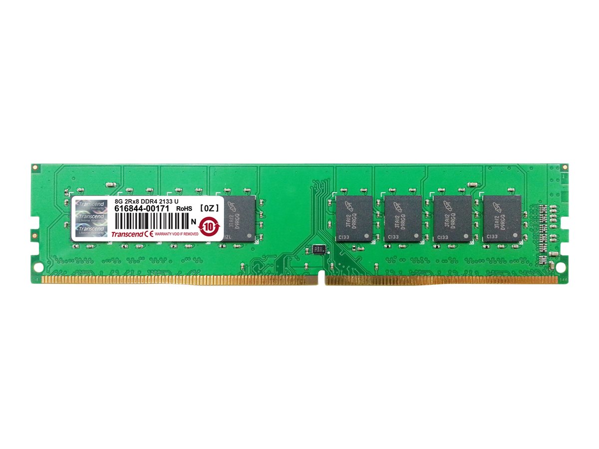 TRANSCEND DIMM DDR4 2133Mhz 16GB Non-ECC Vorderansicht
