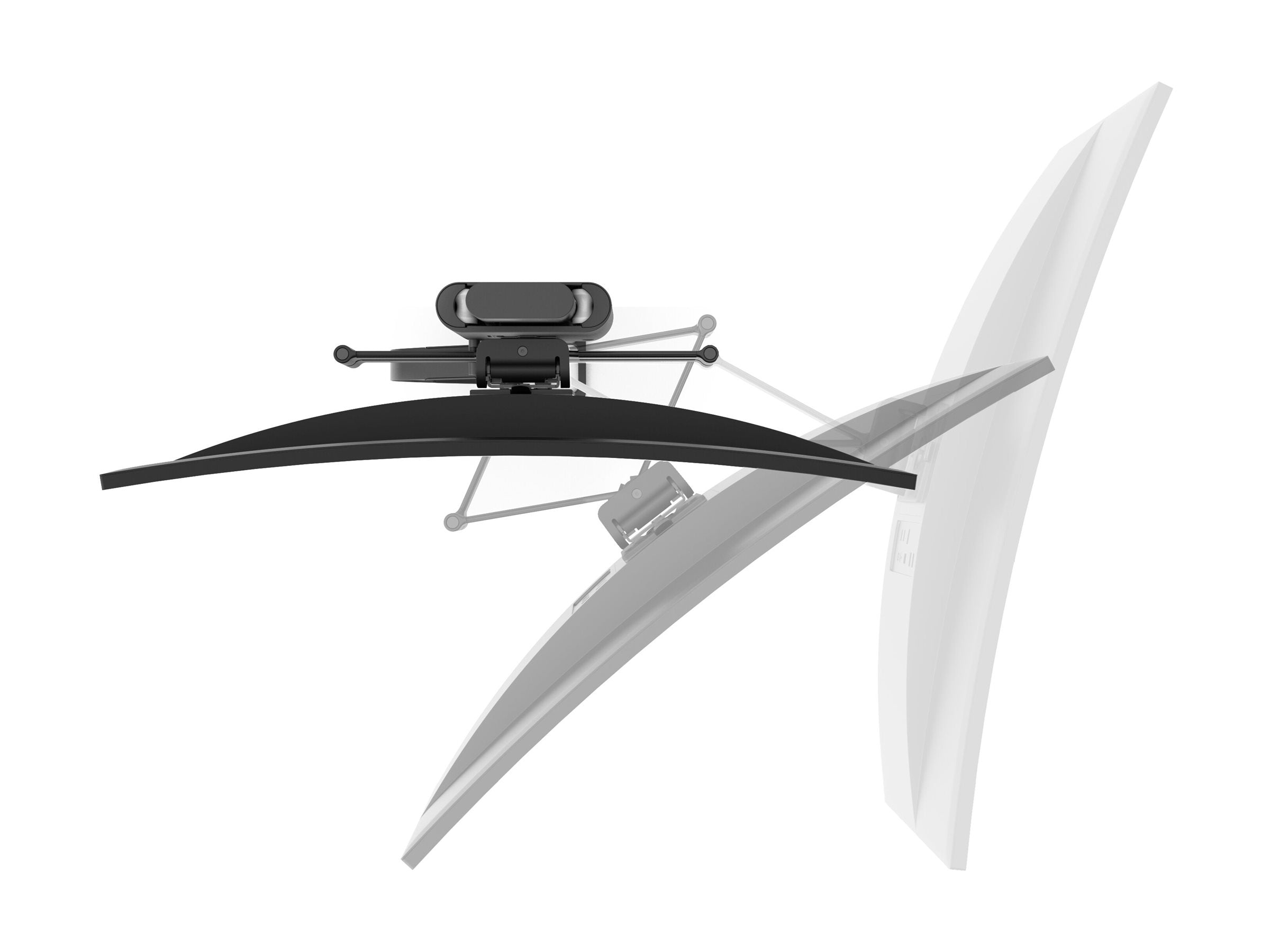 Seitenansicht des ERGOTRON TRACE MONITOR MOUNT SLIM PROFILE CLAMP MBK