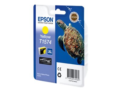 EPSON T1574 Tintenpatrone Gelb Verpackung