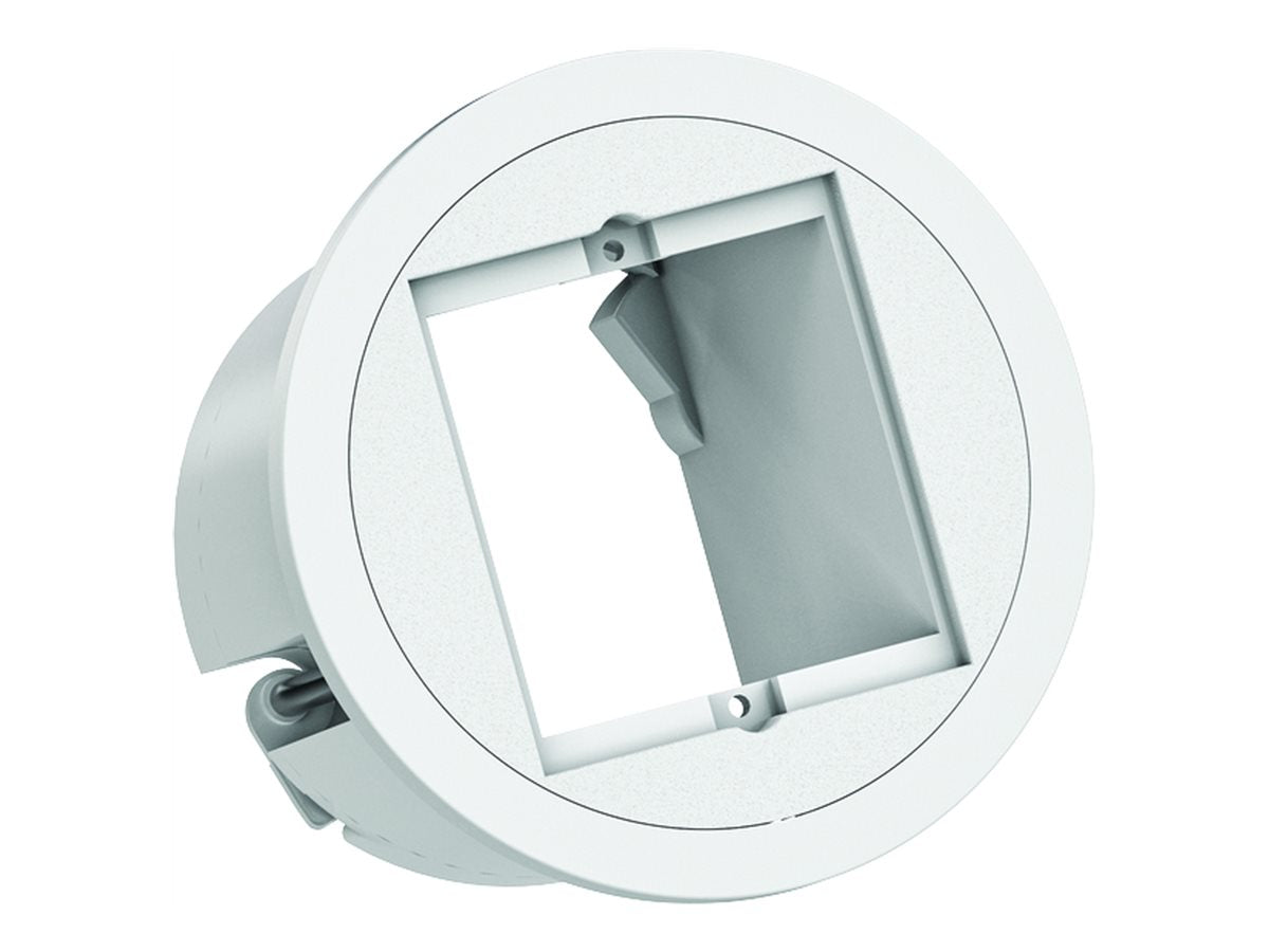 BACHMANN PIX 1xCM weiss Zierringin Edelstahl-Optik Vorderansicht