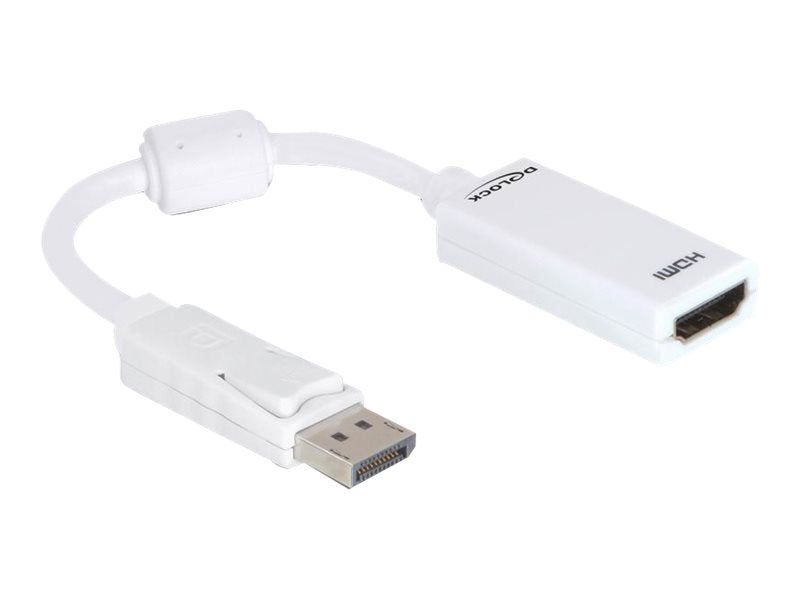 DELOCK Adapter Displayport-St > HDMI-Bu weiss - Vorderansicht