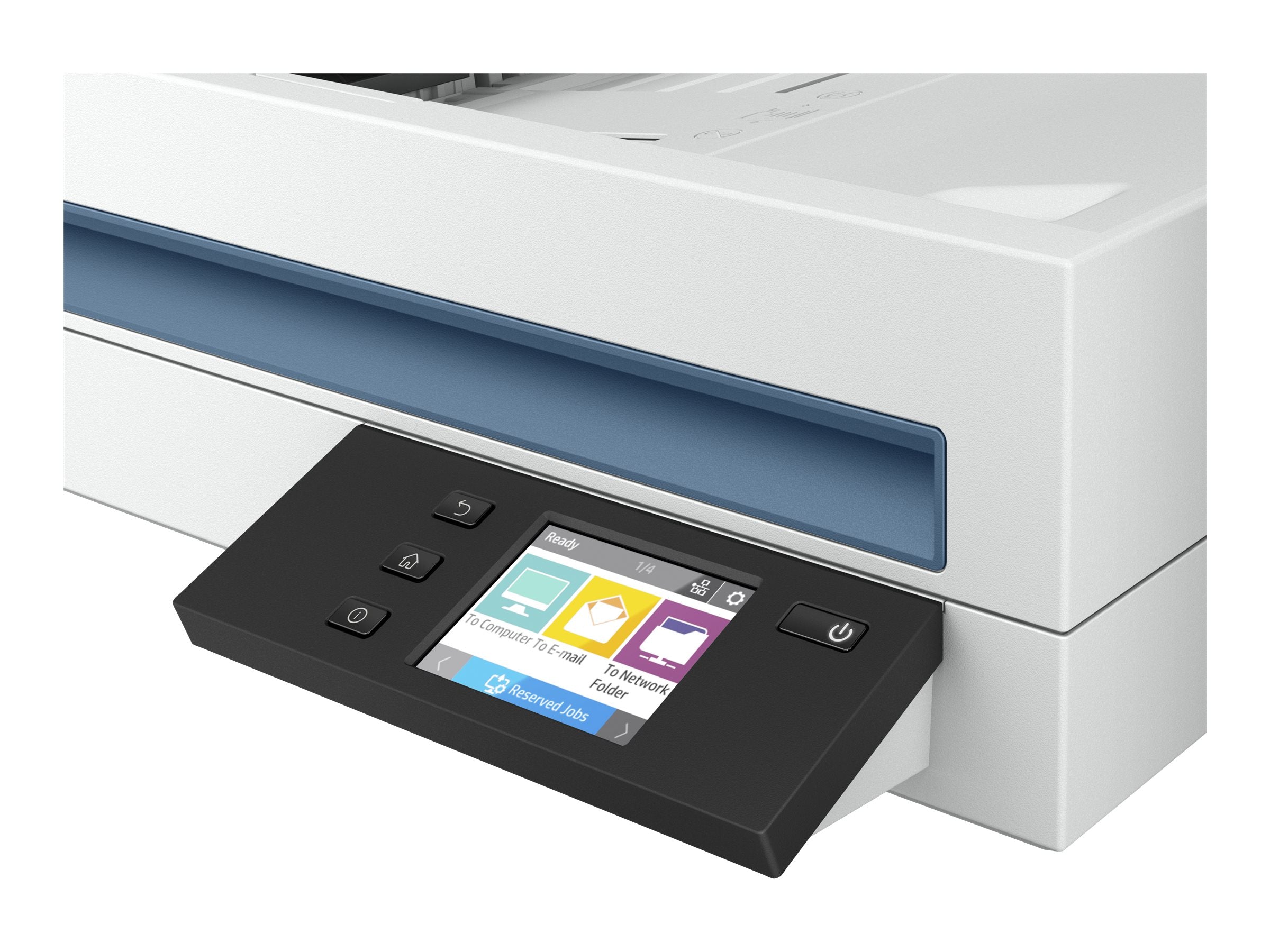 HP ScanJet Ent Flow N6600 50ppm fnw1 Scanner Seitenansicht