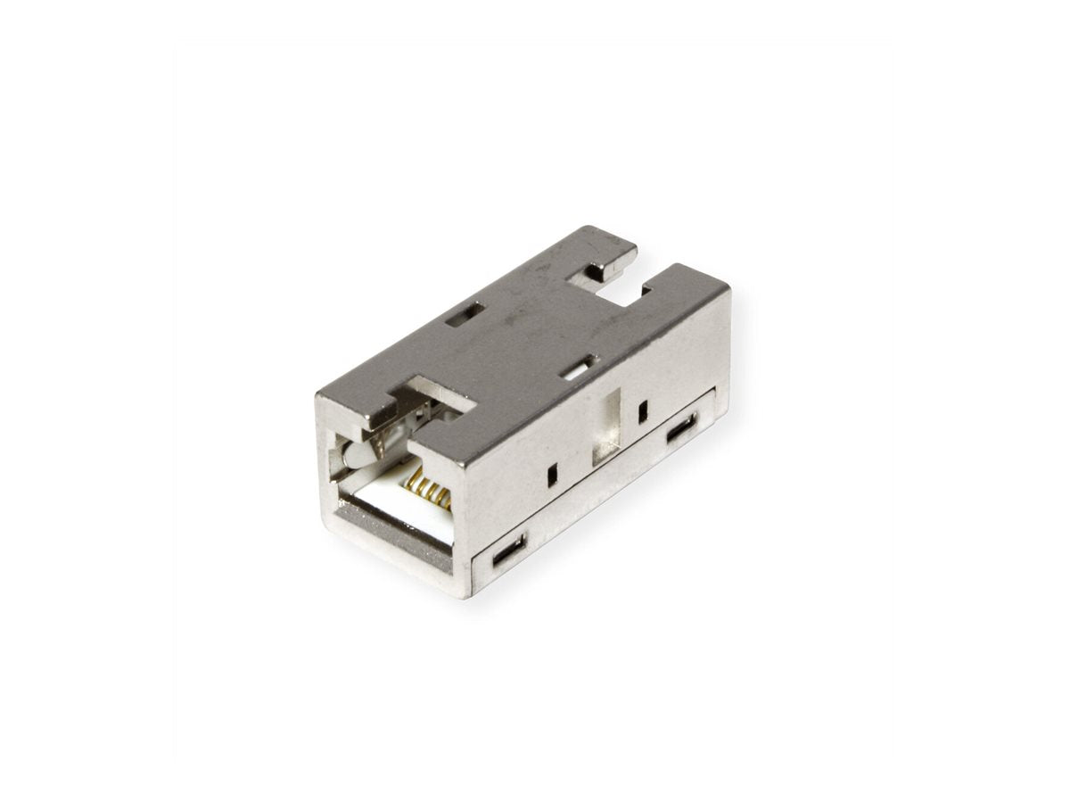 ROLINE RJ-45 Kupplung geschirmt Kat.6A Class EA Metallgehäuse Detailansicht