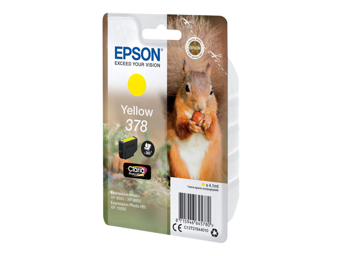 EPSON 4LB Singlepack Yellow 378 Tintenpatrone Verpackung