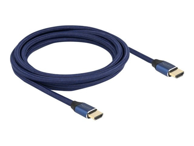 DELOCK Ultra High Speed HDMI Kabel 48 Gbps 8K 60Hz blau 3m zertifiziert
