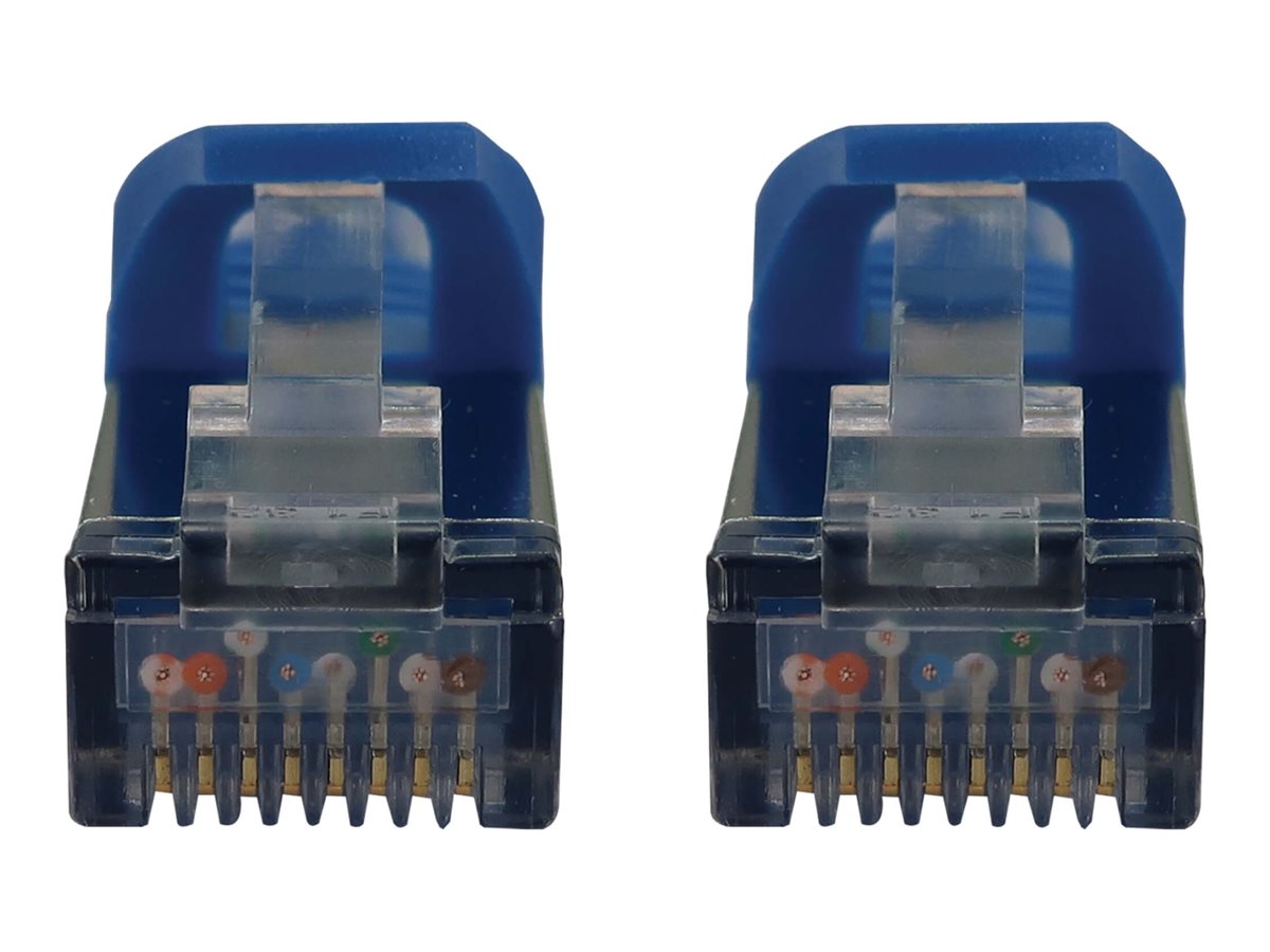 EATON TRIPPLITE Cat6a 10G Snagless Shielded Slim STP Ethernet Cable RJ45m/M PoE Blue 15ft. 4