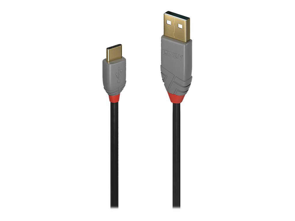 LINDY 1m USB 2.0 Typ A an C Kabel Anthra Line - Verpackung