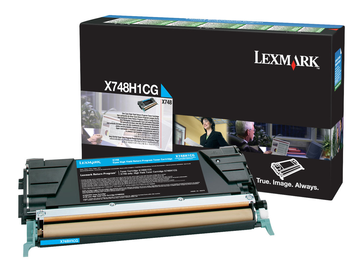 LEXMARK X748 Toner cyan hohe Kapazität 10.000 Seiten 1er-Pack With returnprogram