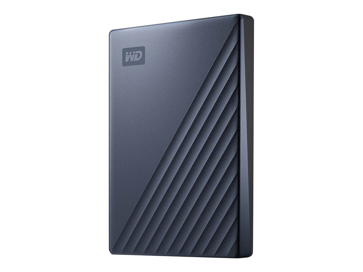 WD My Passport Ultra 2TB Blue USB-C/USB3.0 HDD Vorderansicht