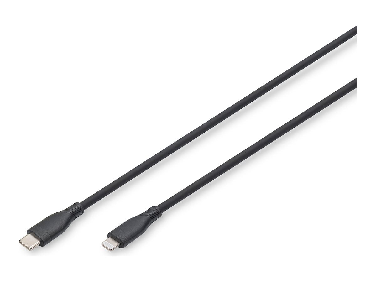 DIGITUS USB Silicone charging cable USB-C - Lightning 0,5m Vorderansicht