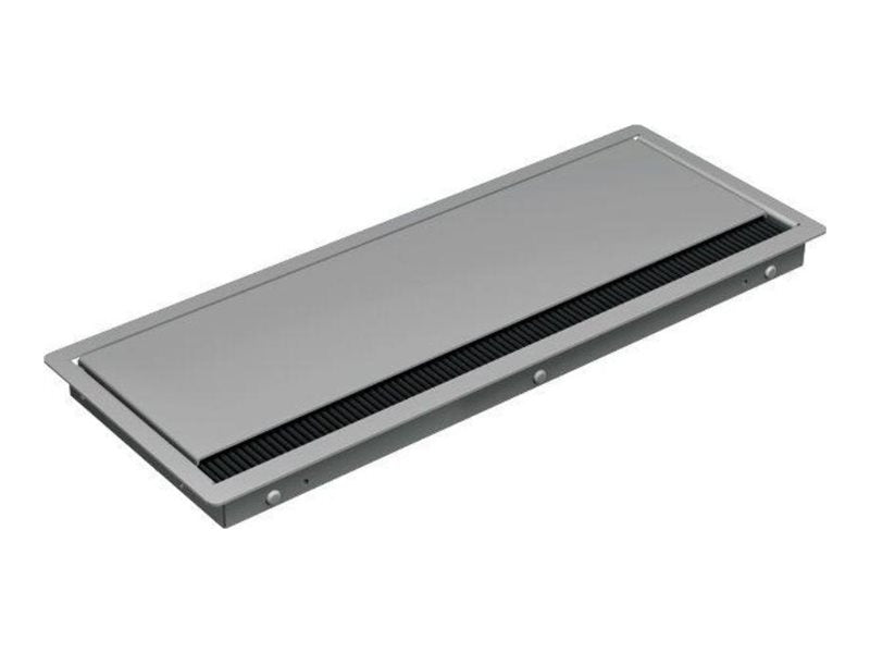 BACHMANN Einbaurahmen CONI 4-fach silber RAL 9006 - Vorderansicht