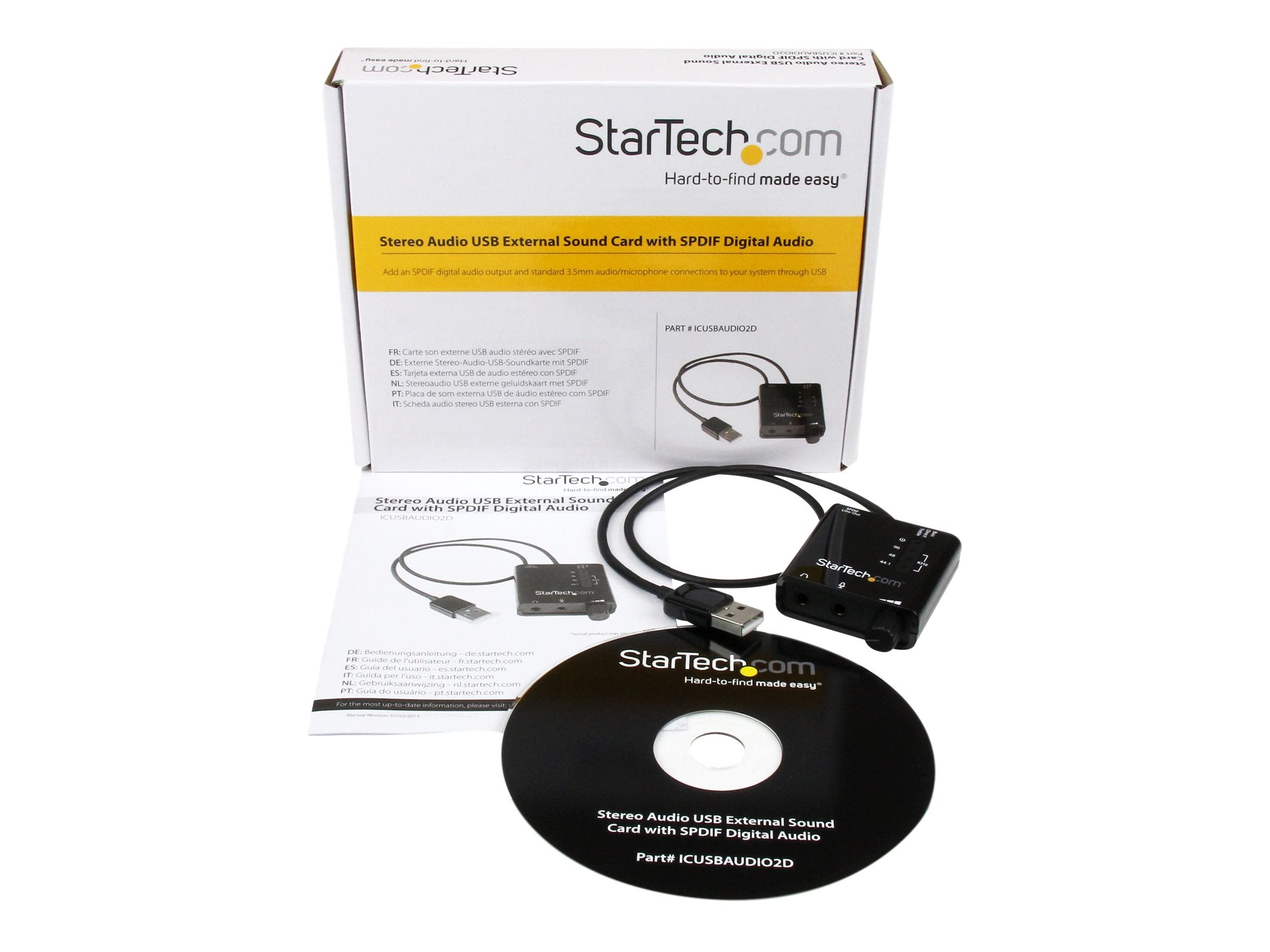 STARTECH.COM USB Audio Adapter - Vorderansicht