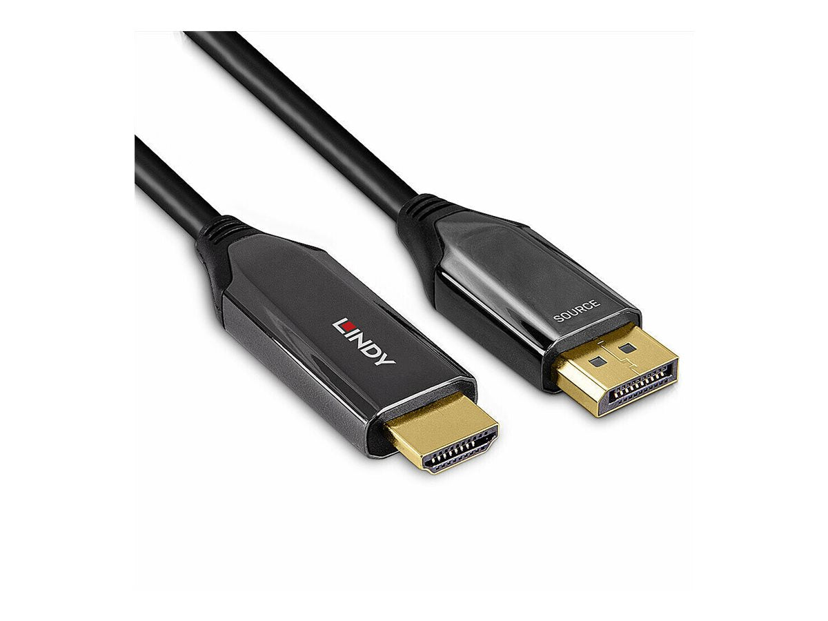 LINDY 2m Aktives DisplayPort an HDMI 8K60 Adapterkabel - Vorderansicht