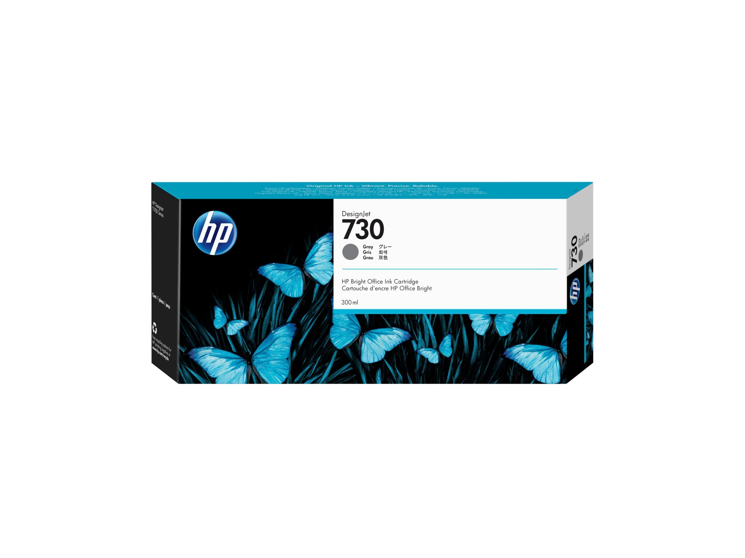 HP 730 300 ml Tinte Grau - Detailansicht