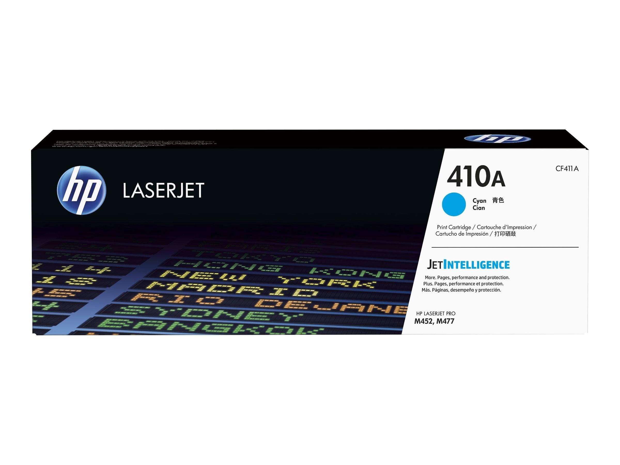 HP 410A Tonerpatrone CF411A cyan Vorderansicht