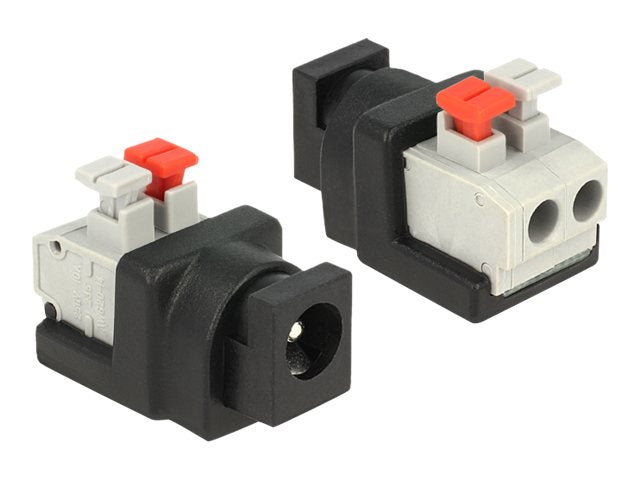DELOCK Adapter Terminalblock mit Drucktaste > DC 2