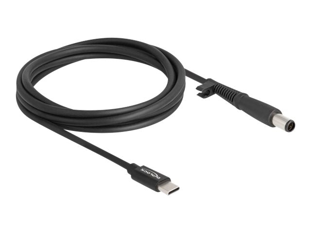 DELOCK Notebook Ladekabel USB Type-C Stecker zu HP 7,4 x 5,0mm Stecker - Vorderansicht