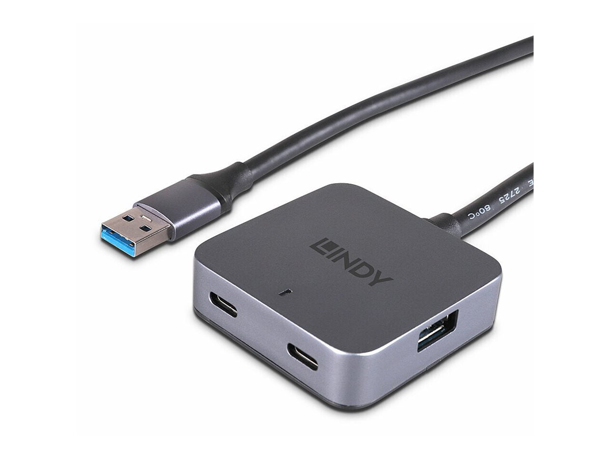 LINDY 5m USB 3.0 Hub 4 Ports Vorderansicht