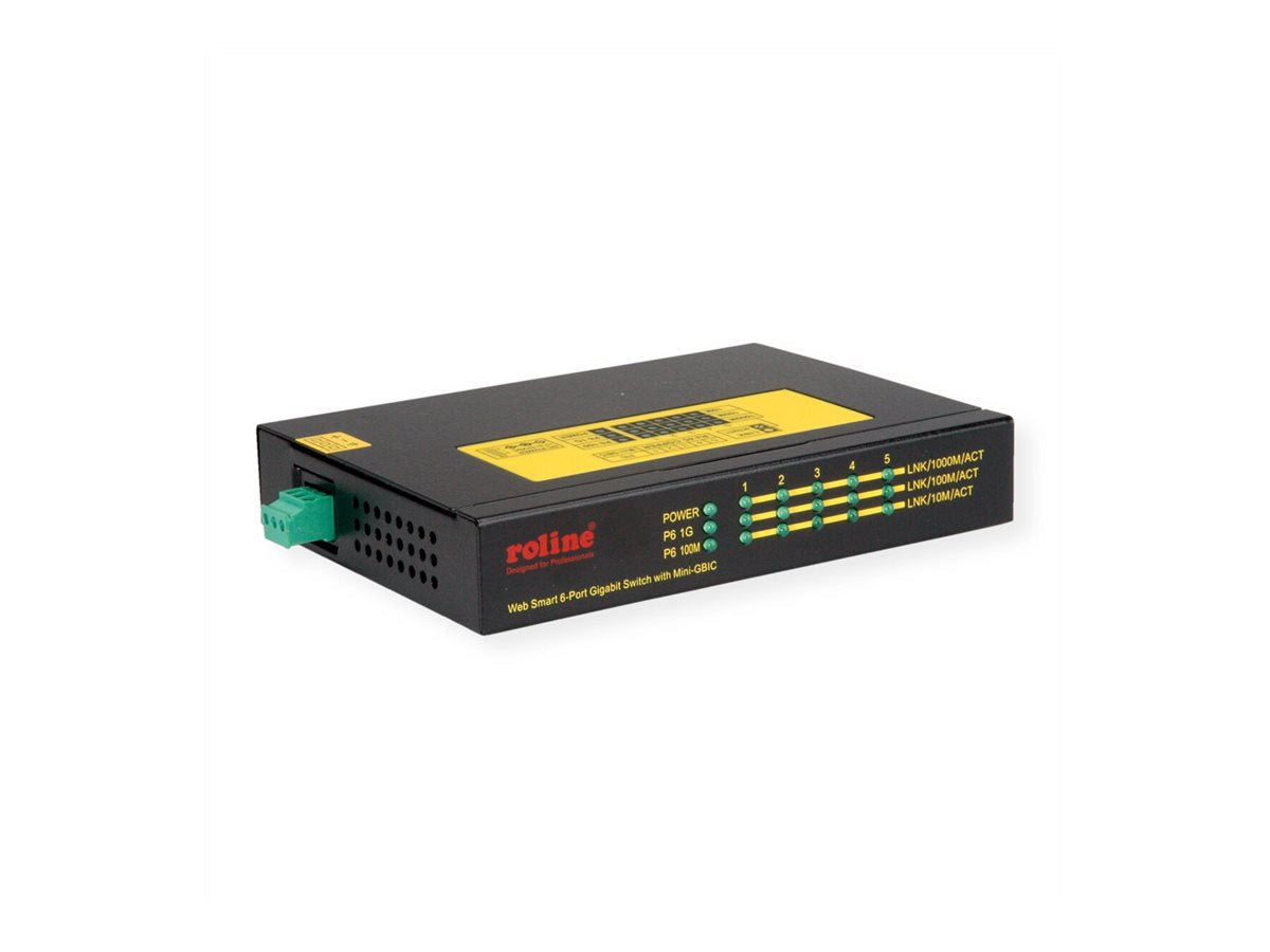 ROLINE Industrie Gigabit Switch Rückansicht