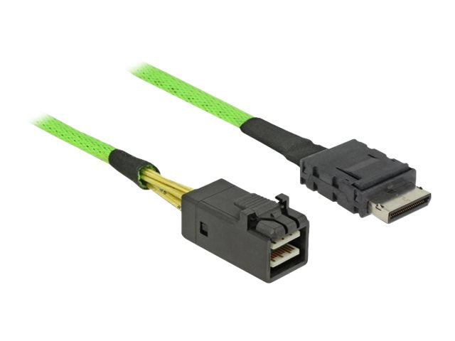 DELOCK Kabel OCuLink PCIe SFF-8611 > SFF-8643 50 cm Vorderansicht