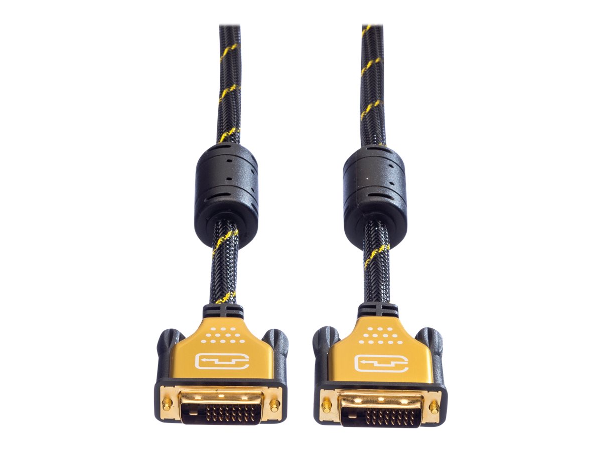 ROLINE GOLD Monitorkabel DVI ST-ST 24+1 dual link 10m - Vorderansicht