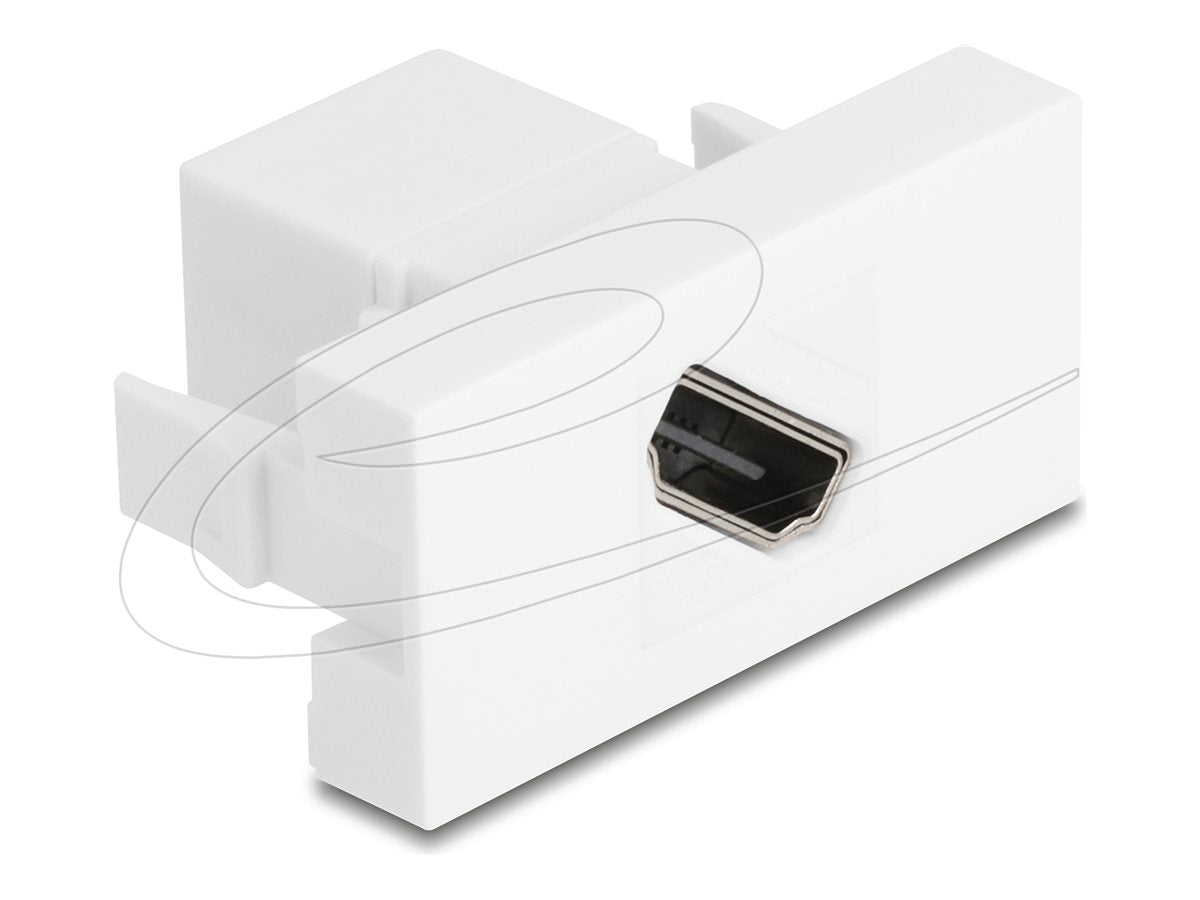 DELOCK Easy 45modul HDMI Buchse zu Buchse diagonal 8K 60 Hz - Vorderansicht