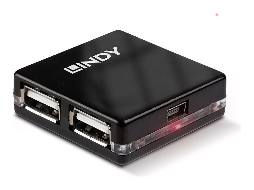 LINDY USB 2.0 Mini Hub 4 Port Vorderansicht