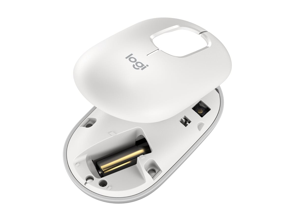 LOGITECH POP Mouse with emoji - OFF-WHITE Vorderansicht