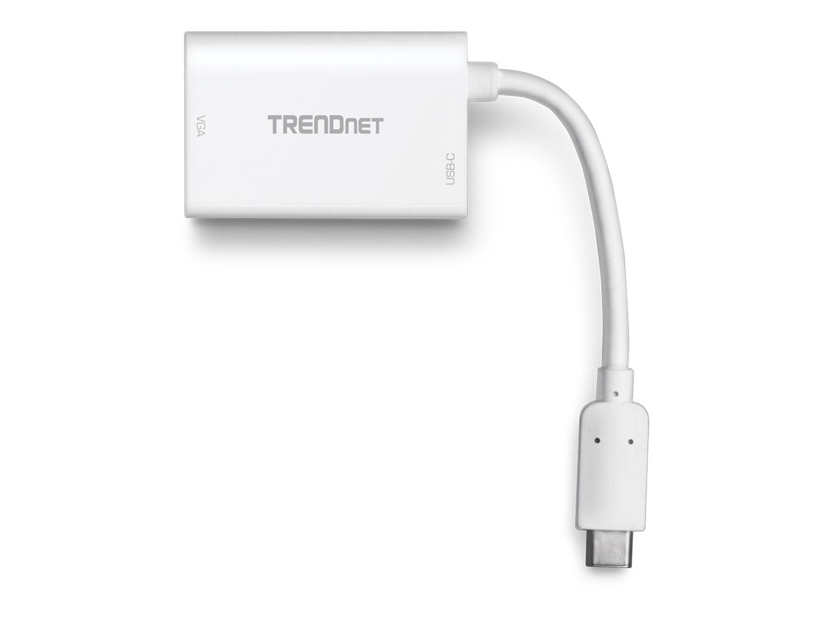 TRENDNET TUC-VGA2 USB-C VGA Weiss Kabelschnittstellen-/adapter