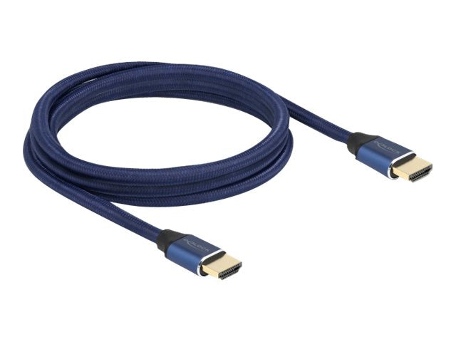 DELOCK Ultra High Speed HDMI Kabel 48 Gbps 8K 60Hz blau 2m zertifiziert