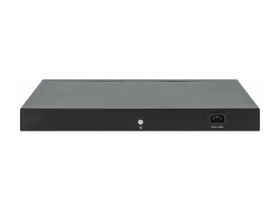 INTELLINET 28-Port Layer 2+/Layer 3 Lite Fully Managed PoE+ Switch - Rückansicht