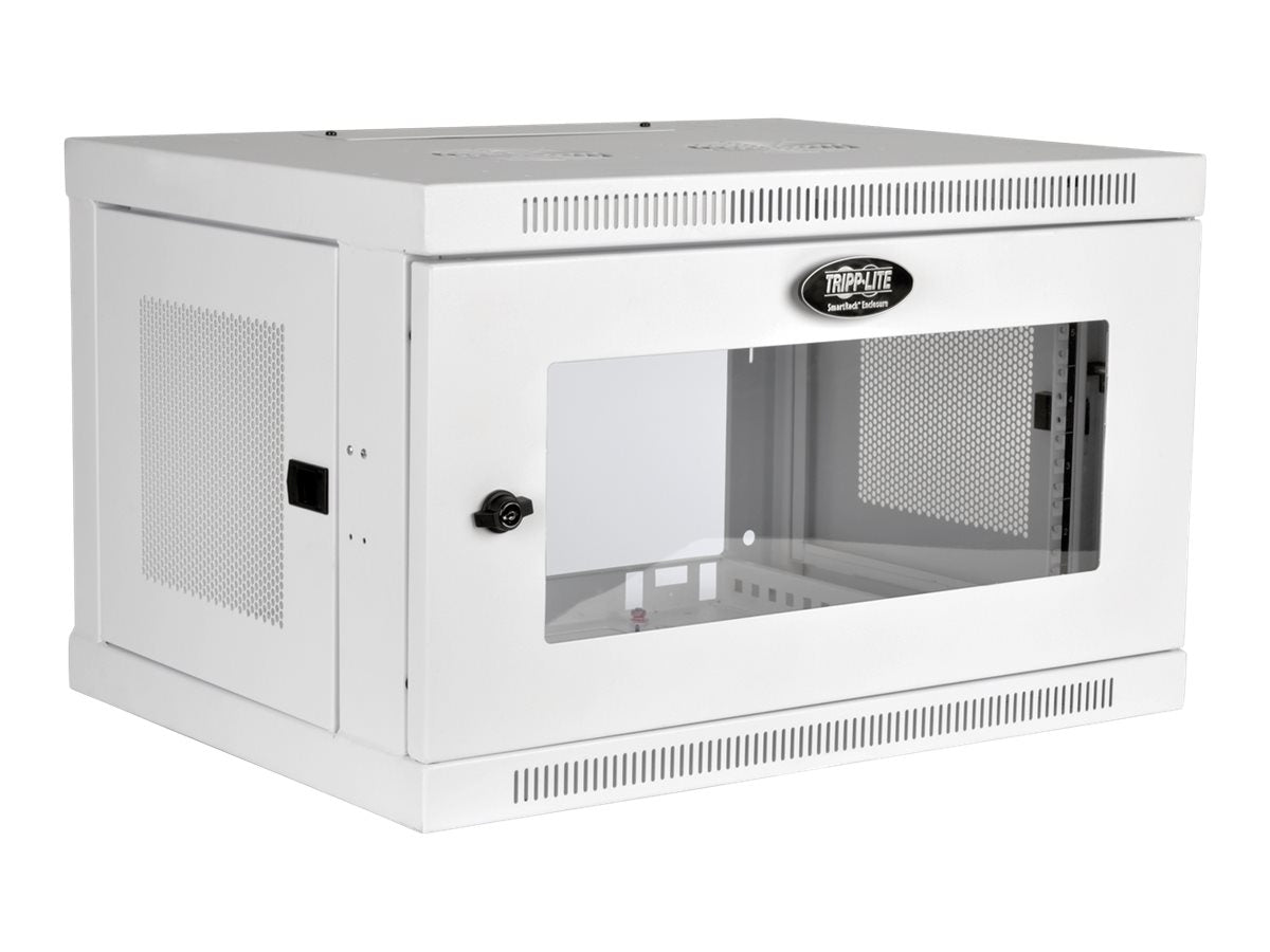 EATON TRIPPLITE 6U Wall Mount Rack Enclosure Server Cabinet White w/ Acrylic Glass Door Rack cabinet wall mountable white 6U 19