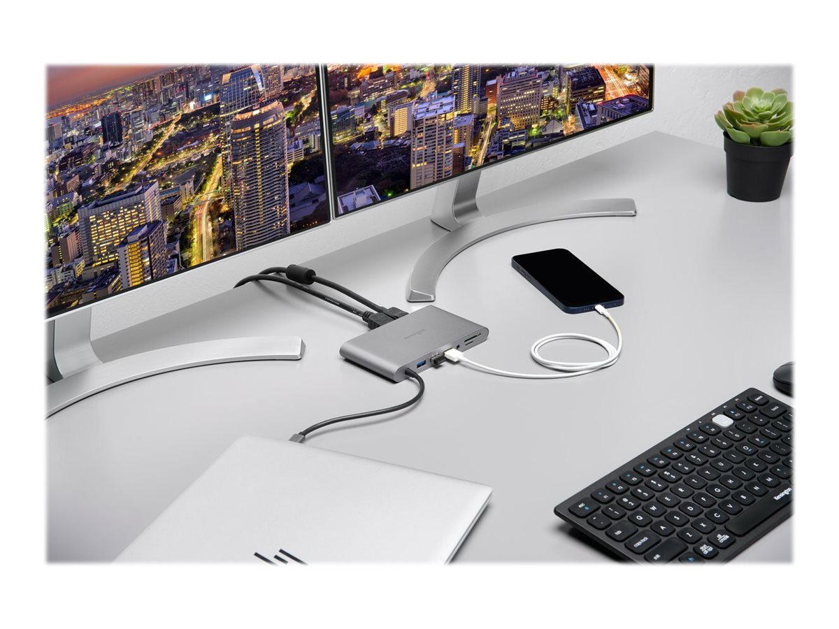 KENSINGTON UH1440P Mobile USB-C 8-in-1 Dockingstation Anschlussdetails