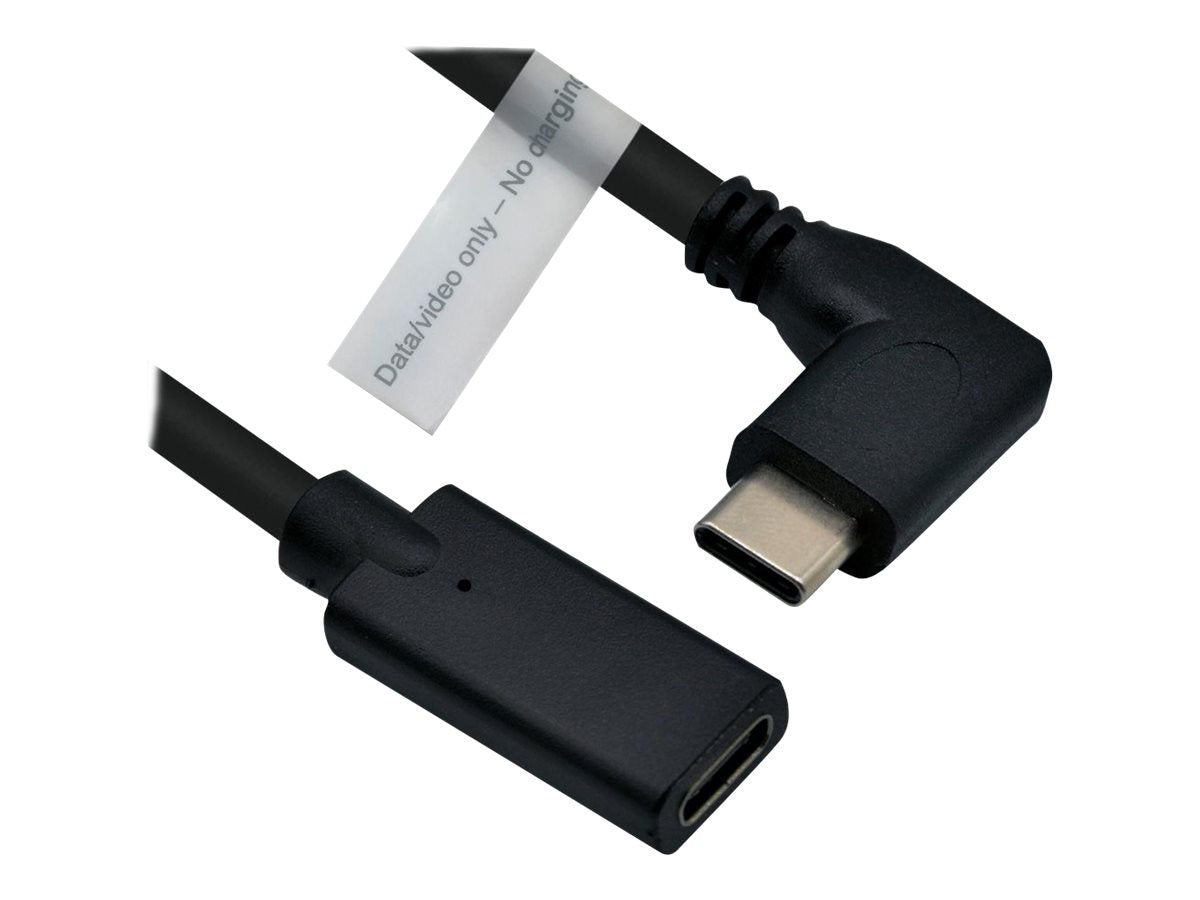 ROLINE Video-Verlängerungskabel DP Alt Mode USB Typ C-C ST/BU schwarz 2m - Vorderansicht