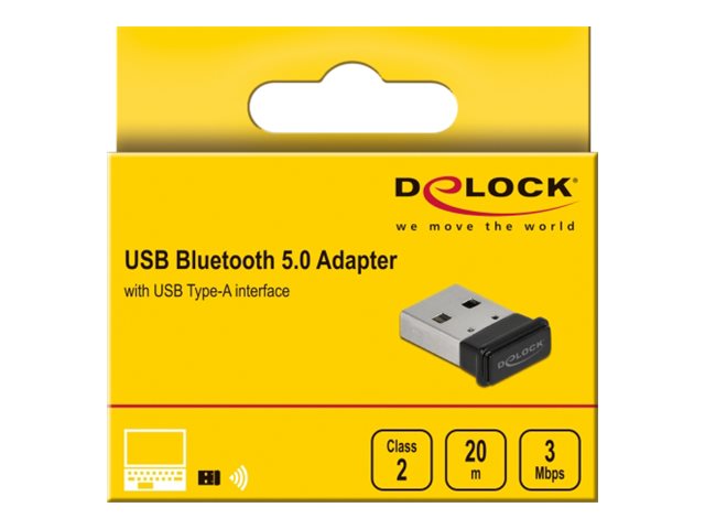 DELOCK USB Bluetooth 5.0 Adapter im Micro Design - Verpackung