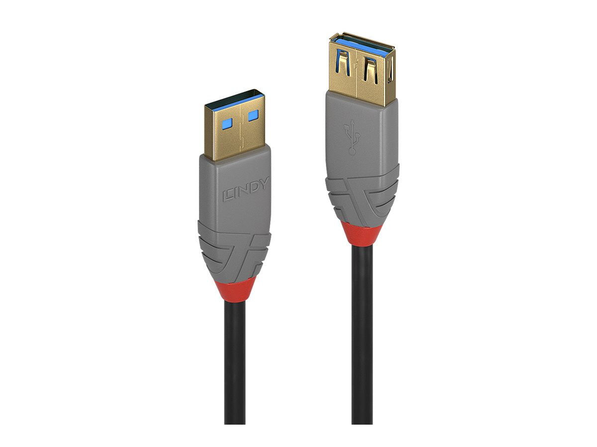 LINDY 0,5m USB 3.0 Typ A Verlängerungskabel A male / female Vorderansicht