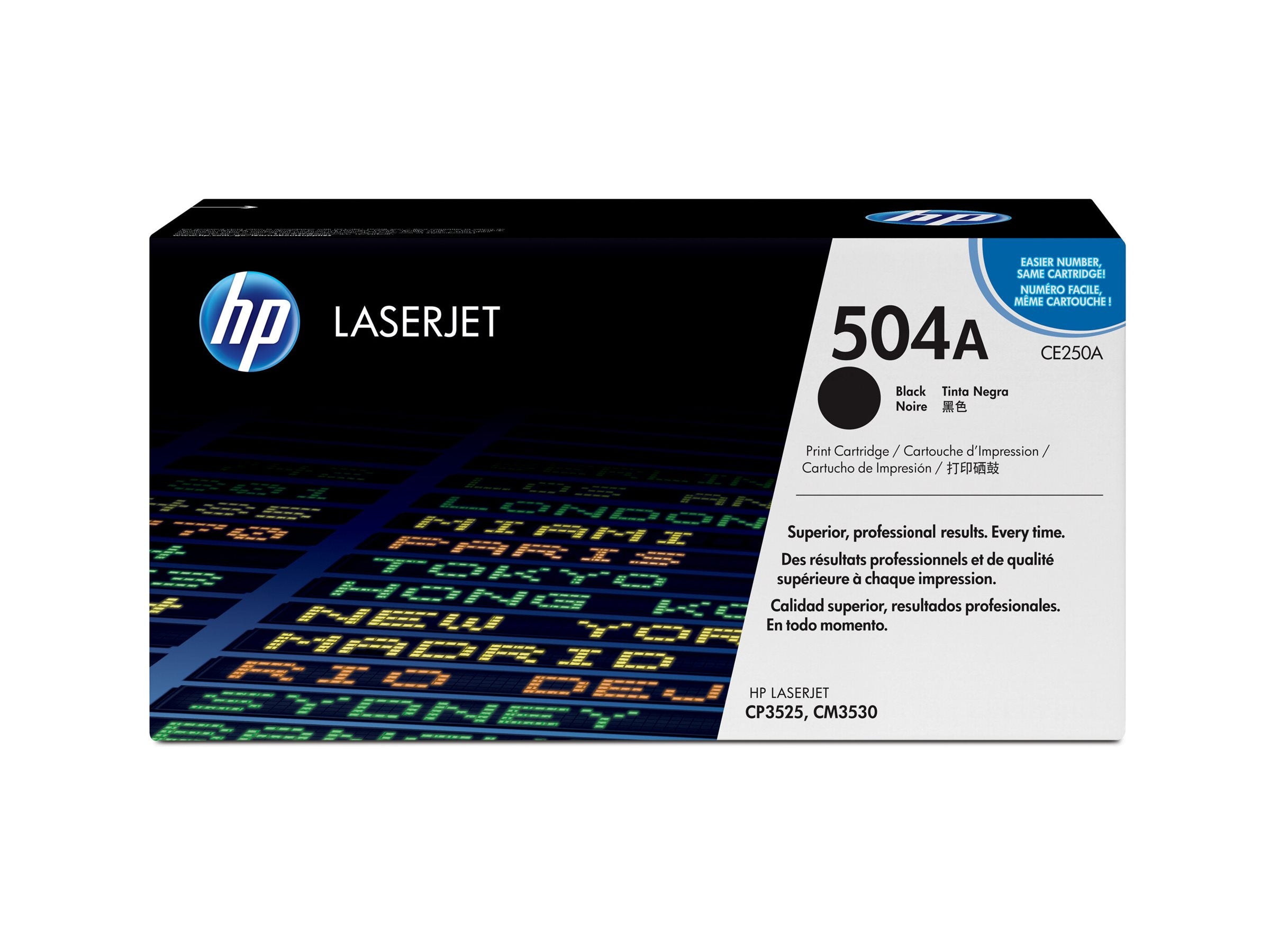 HP 504A Tonerpatrone CE250A schwarz Verpackung