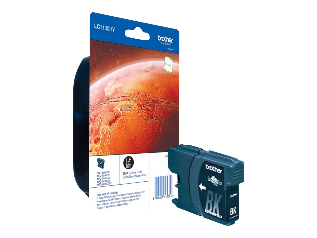 BROTHER LC-1100 Tinte schwarz hohe Kapazität Verpackung