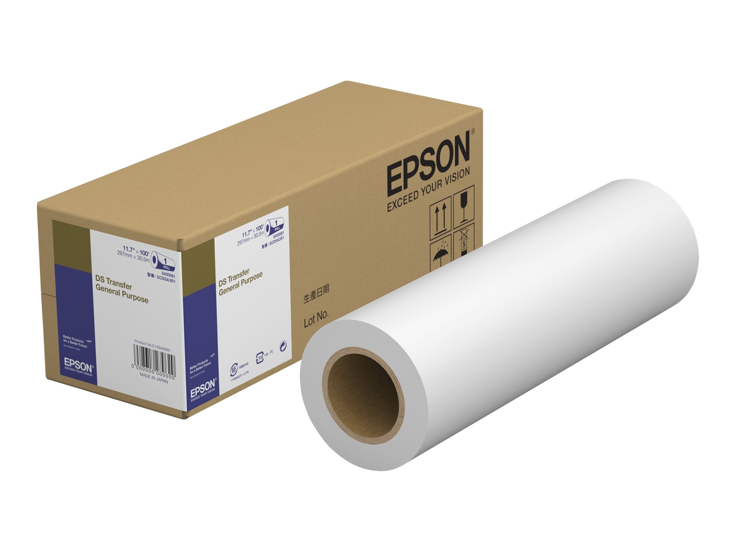 EPSON DS Transfer General Purpose 297 mm x 30,5 m - Vorderansicht