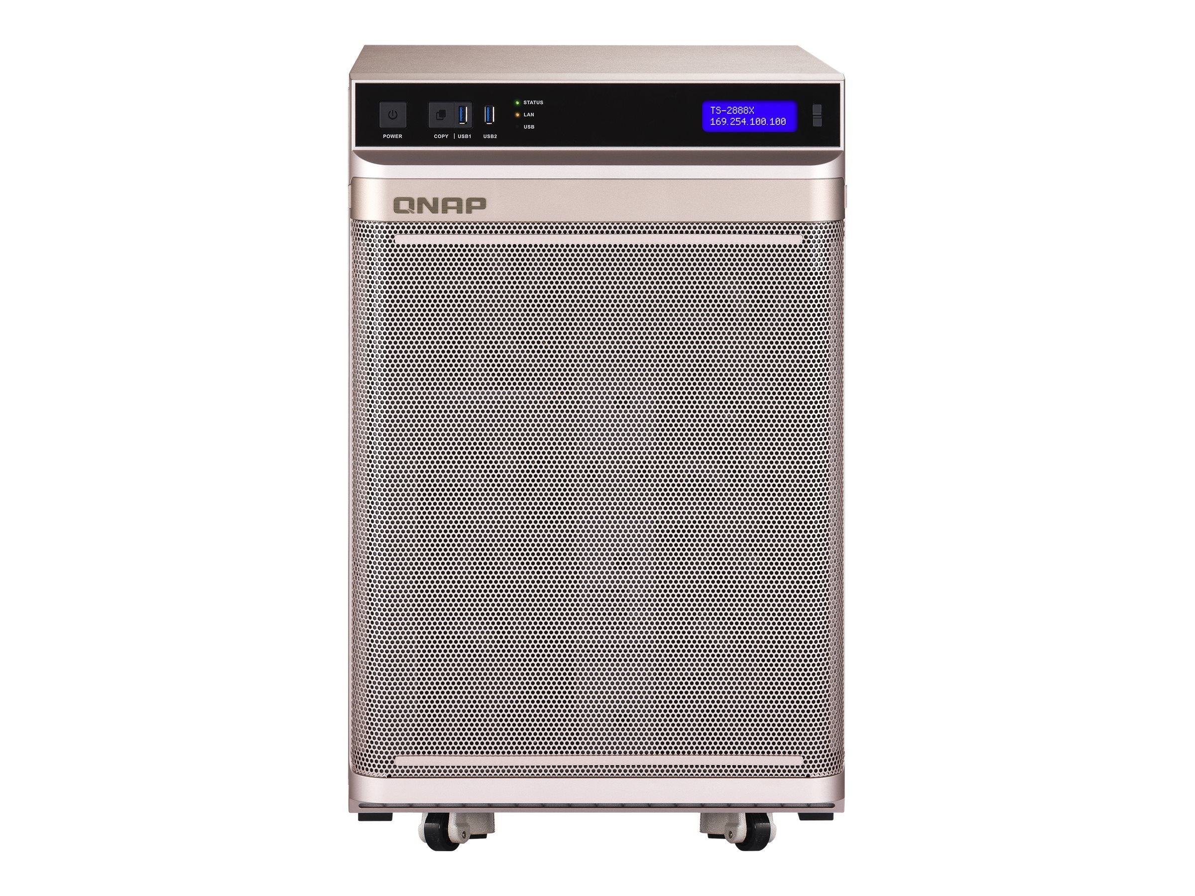 QNAP TS-2888X-W2195-128G NAS-Server Rückansicht