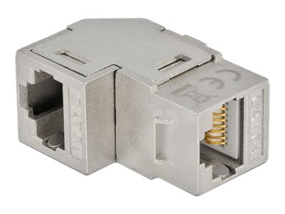DELOCK Keystone Modul RJ45 Buchse zu RJ45 Buchse Cat.6A 90 gewinkelt - Detailansicht