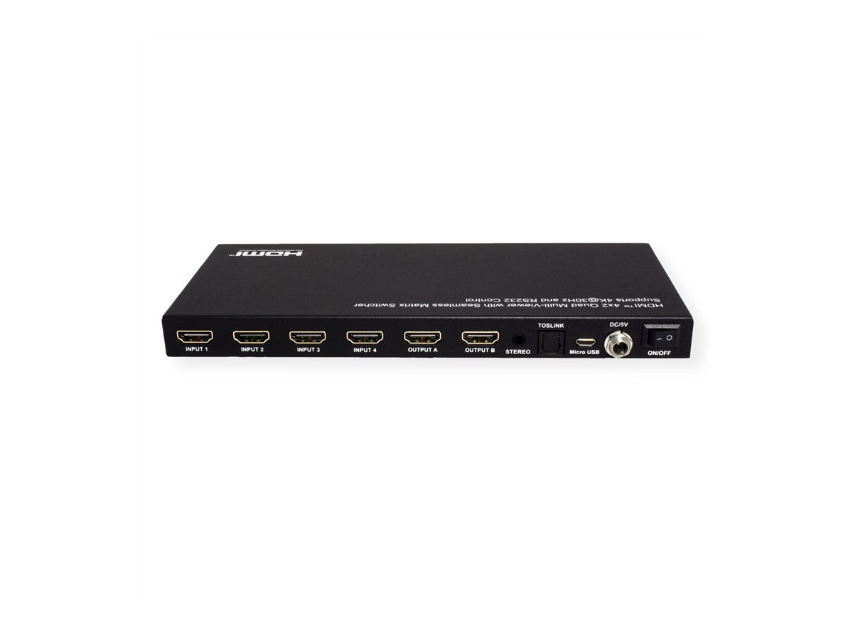 VALUE HDMI Matrix Switch 4x2 QUAD Multi-Viewer Vorderansicht