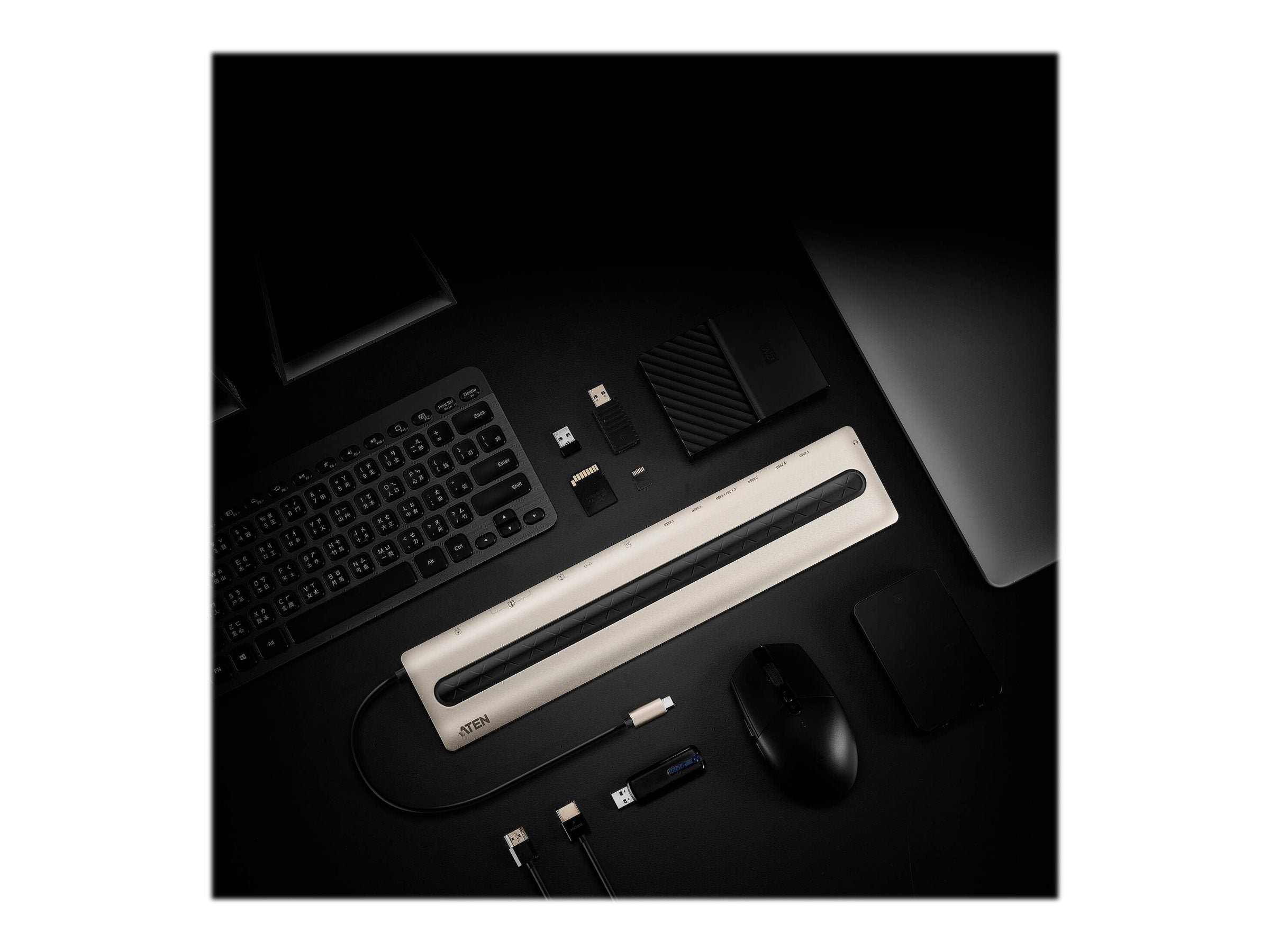 ATEN UH3237 USB-C Multiport Dock Detailansicht